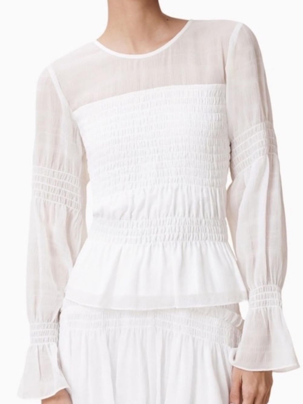 AllSaints Pamela Top in White Size US 6 / UK 10